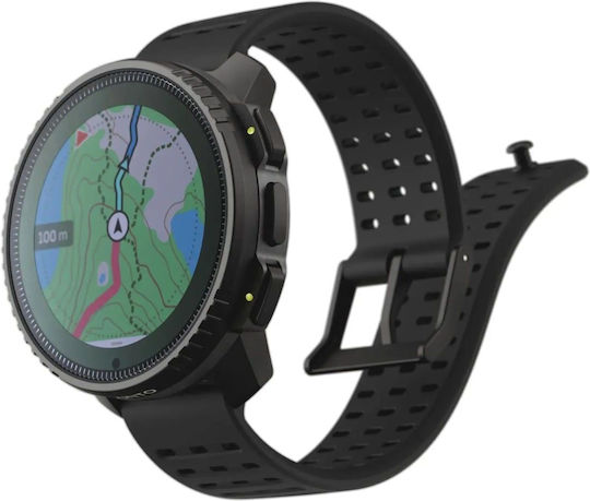 Suunto Vertical Solar Stainless Steel 49mm Waterproof Smartwatch with Heart Rate Monitor (Black)