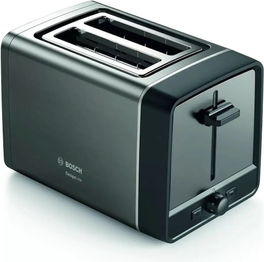 Bosch Φρυγανιέρα 2 Θέσεων 970W Μαύρη