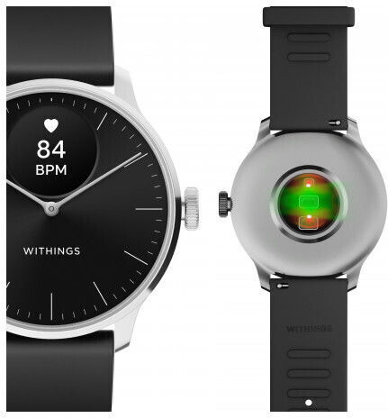 Withings ScanWatch Light Stainless Steel 37mm Αδιάβροχο με Παλμογράφο (Black)