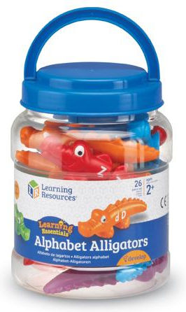 Learning Resources Alligators Pair - Alphabet And Colors Set Joc Educațional Litere și numere