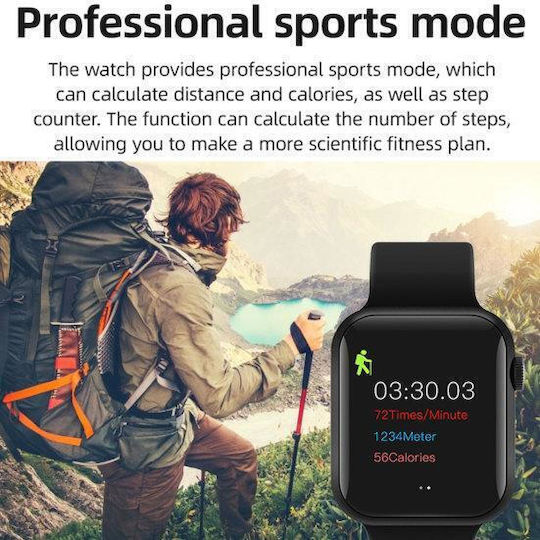 T500 Plus Smartwatch με Παλμογράφο (Λευκό)