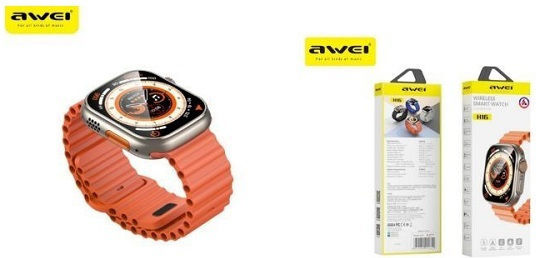 Awei H16 NFC Smartwatch with Heart Rate Monitor (Orange)