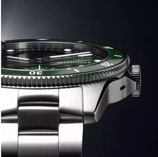 Withings Scanwatch Nova Stainless Steel 42mm Waterproof with Heart Rate Monitor (Dark Green)