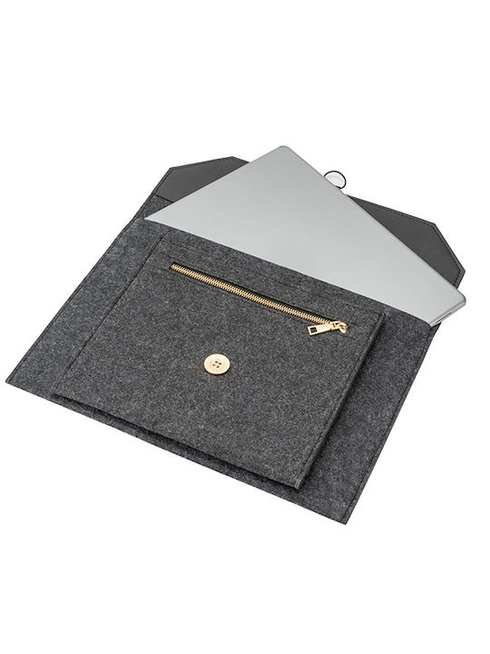 4Smarts Τσάντα για Laptop 13" σε Γκρι χρώμα 456584