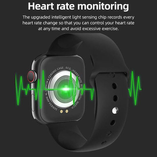 T500 Plus Smartwatch με Παλμογράφο (Κόκκινο)