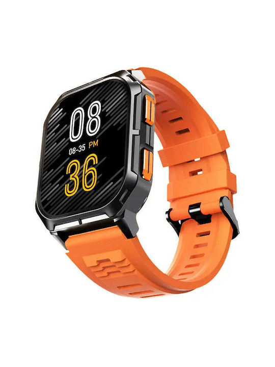 HiFuture FutureFit Ultra 3 Smartwatch with Heart Rate Monitor (Orange)