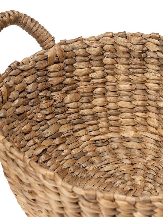 Decorative Basket Wicker with Handles Yellow S Line