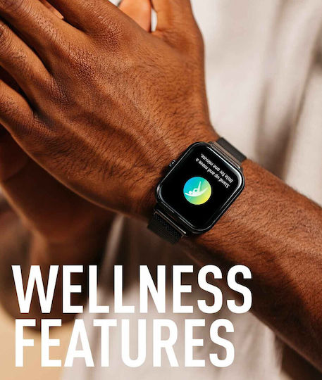 Reflex Active Series 23 Smartwatch με Παλμογράφο (Black Mesh)
