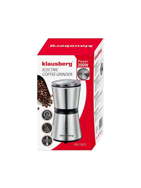 Klausberg Set Electric Râșnițe Condimente Inox în Culoare Argintiu 1buc