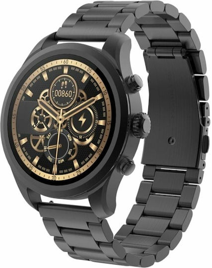 Forever Verfi SW-800 Smartwatch με Παλμογράφο (Μαύρο)