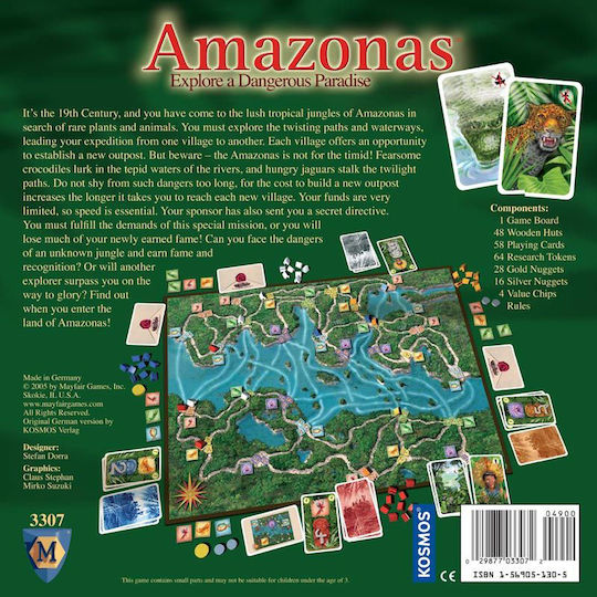 Board Game Amazonas for 3-4 Players 10+ Years Old (EN) Mayfair Games