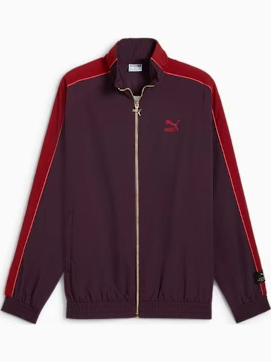 Ανδρική Ζακέτα Track Jacket Μπορντό