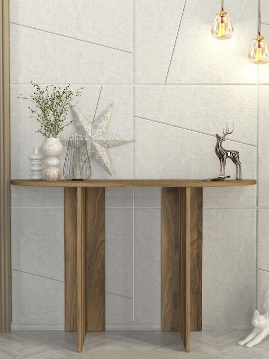 Cortado Wooden Console Table Walnut L120xW35xH75cm