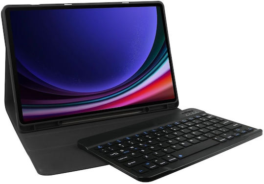 Tech-Protect SC PEN Flip Cover with Keyboard in English US Blacη (Galaxy Tab S9 FE / Galaxy Tab S9 / Galaxy Tab S10 FE / Galaxy Tab S10 Lite)