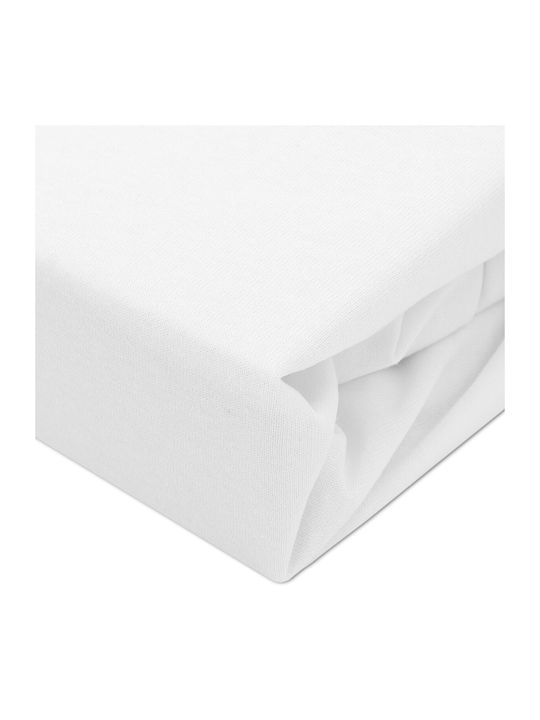 Darymex Single Cotton Fitted Sheet White 70x140cm