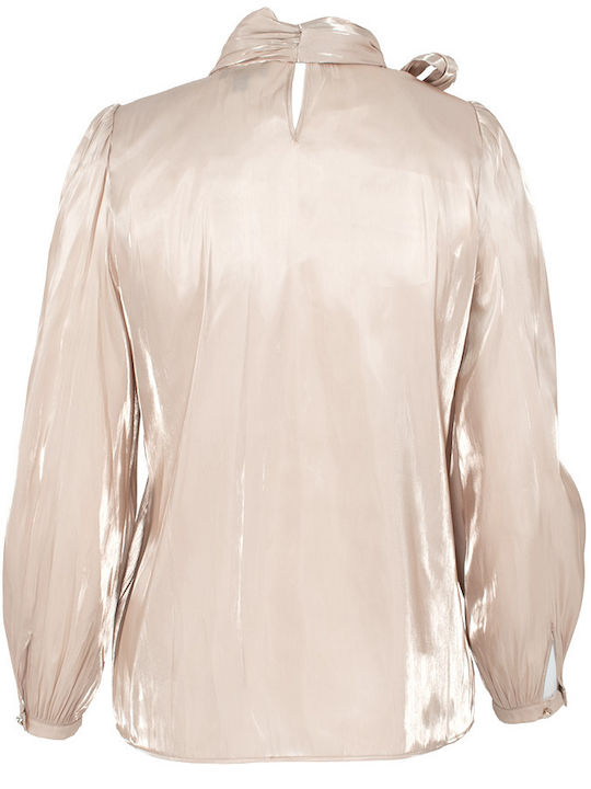 Forel Damen Bluse Langärmelig GOLD