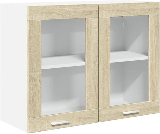 Set Dulapuri de Bucătărie Suspendate & de Podea Cafea 140x46x141.5buc