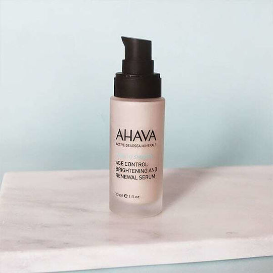 Ahava Time To Smooth Age Control Brightening & Renewal S Moisturizing & Anti-aging Serum Face with Retinol & Vitamin C for Radiance & Dark Spots 30ml