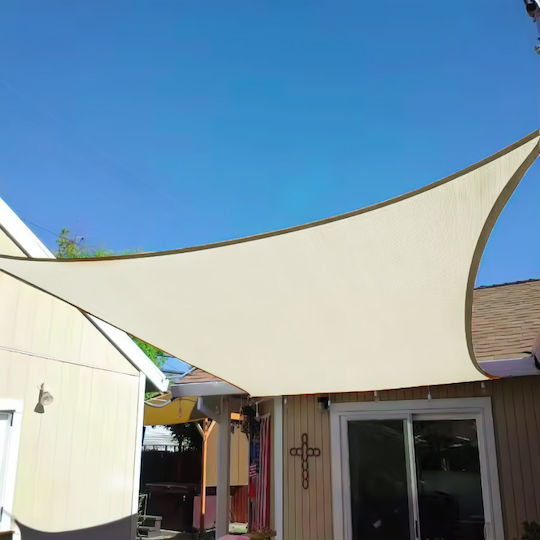 Modernhome Pătrat Umbrela Sail Bej 5x5m