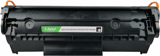 i-Aicon Συμβατό Toner για Laser Εκτυπωτή HP Q2612A 2000 Σελίδων Μαύρο
