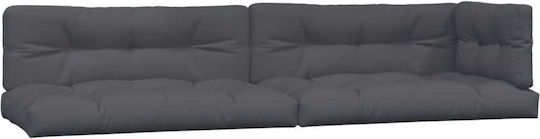 vidaXL Pallet Sofa Gray 5 Pieces vidaXL Pallet Sofa Gray 5 Pieces