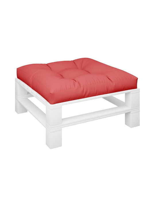 vidaXL Waterproof Sofa Cushion Pallet Red 80x80cm