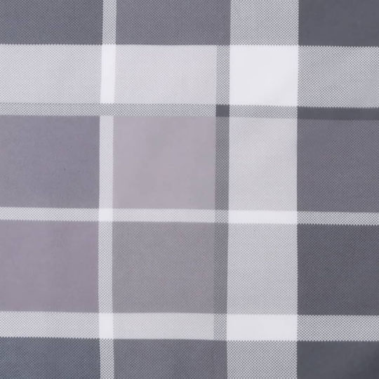 vidaXL Waterproof Bench Cushion for Pallet with Backrest Gray Checkered 2pcs