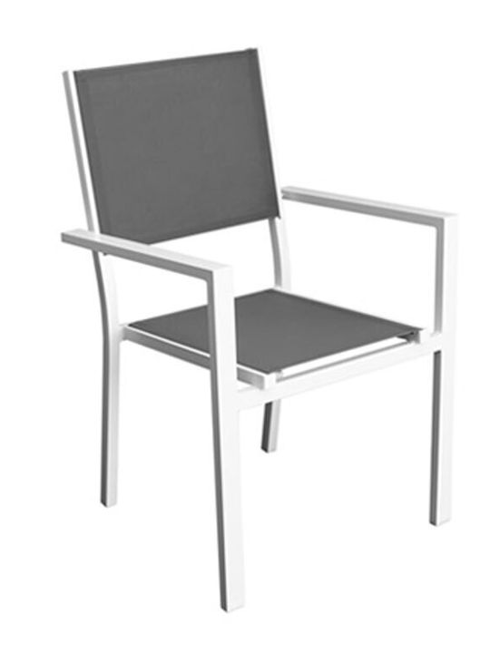 Garten- und Outdoor-Möbelsets für kleinen Raum Ellen / Madison 3 Stück Weiß