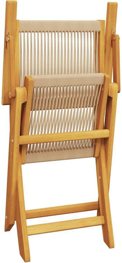 Garten- und Outdoor-Möbelsets 3 Stück Beige mit Sonnenschirmhalter