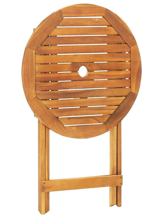 Garten- und Outdoor-Möbelsets 3 Stück Beige mit Sonnenschirmhalter