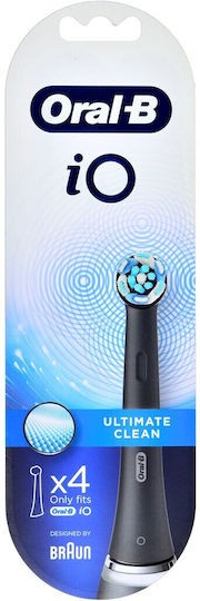 Oral-B iO Ultimate Clean Rezerve Capete Pentru Periuță de Dinți Electrică Black 4 Bucăți