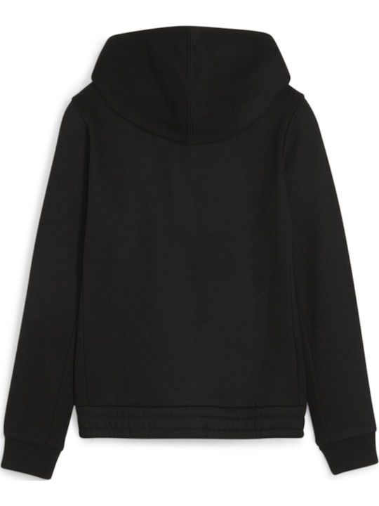 Athletic Kids Cardigan Cotton with Hood Black TRAIN FAVORITE