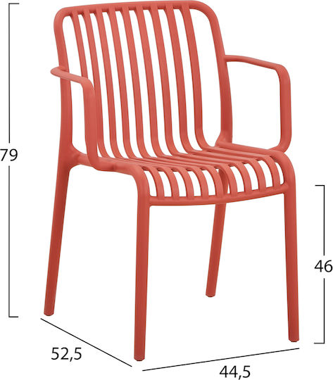 Καρέκλα Κόκκινο 55x56x79εκ.