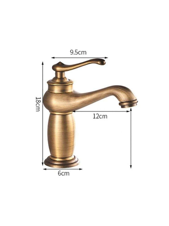 Mixing Sink Faucet Retro Bronze