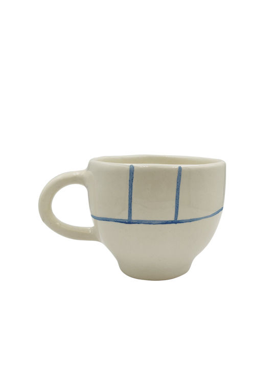 Upper Body Blue Cană Ceramică Albă 250ml 1buc