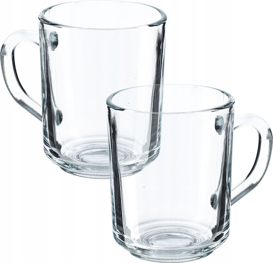 Kadax Σετ Ποτήρια Καφέ / Freddo Γυάλινα 240ml 2τμχ