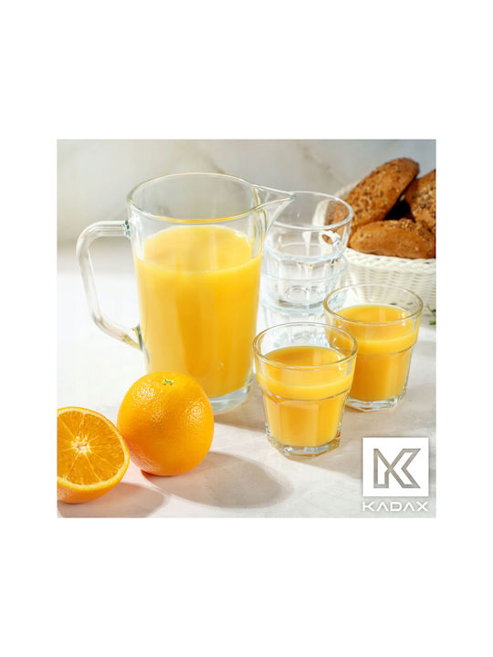 Kadax Set Gläser Kaffee/Freddo / Wasser aus Glas 230ml 4Stück