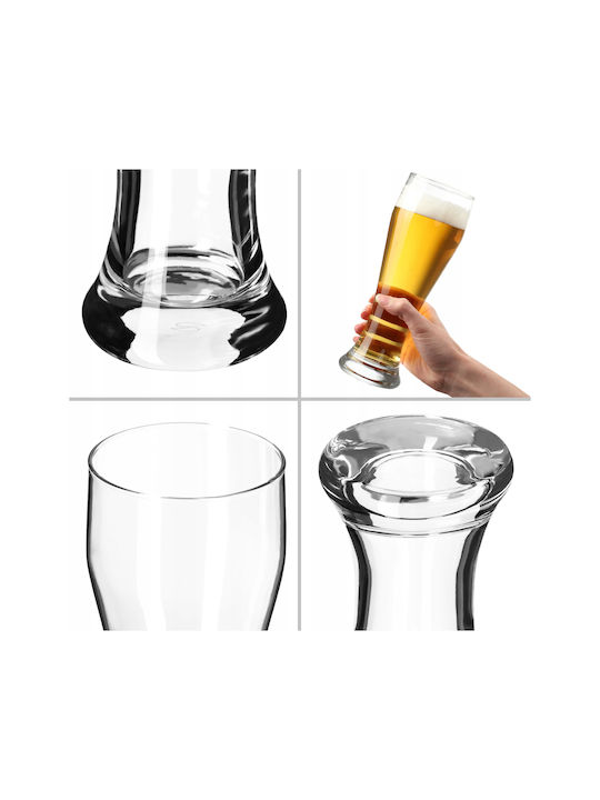 Kadax Set of Glasses Beer, μπίρας / Water made of Glass 665ml 4pcs