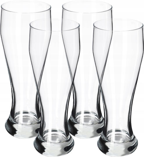 Kadax Set of Glasses Beer, μπίρας / Water made of Glass 665ml 4pcs