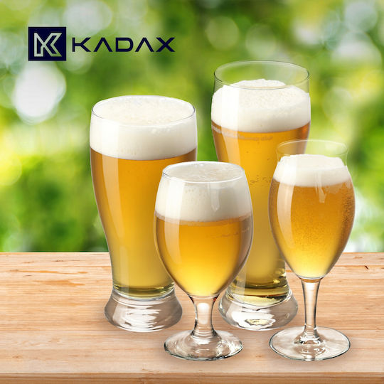 Kadax Set of Glasses Beer, μπίρας / Water made of Glass 665ml 4pcs