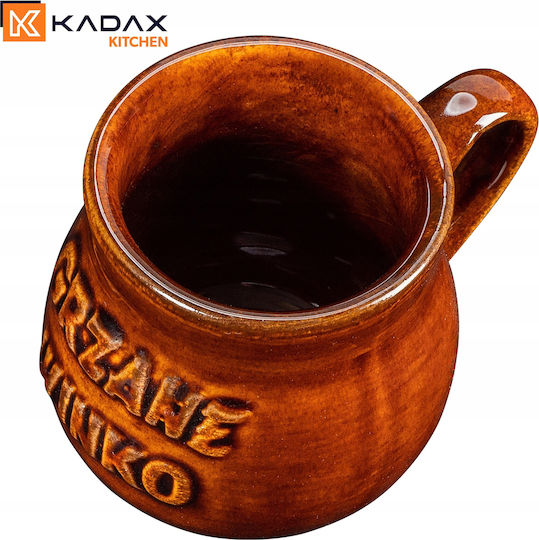 Kadax Wärmewechsel Becher Keramik Braun 250ml