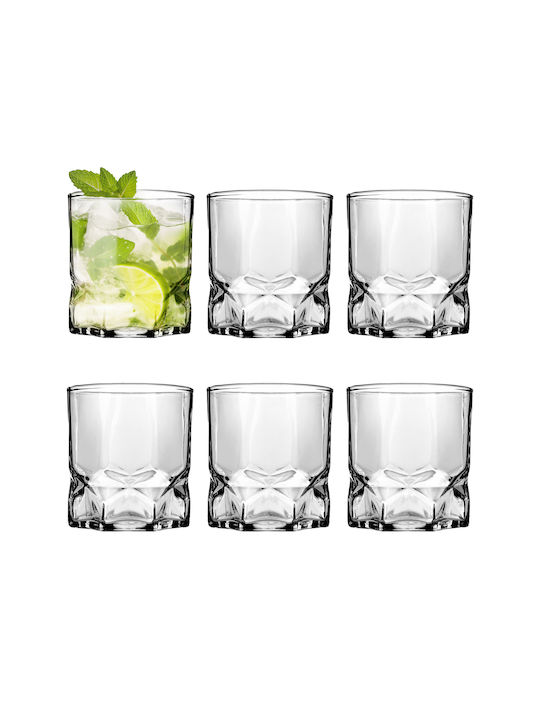 Kadax Set Gläser Whiskey / Wasser / Cocktail/Trinken aus Glas 320ml 6Stück