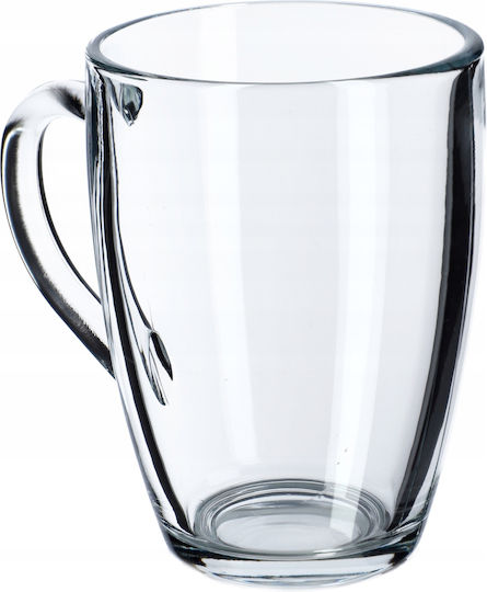 Kadax Σετ Ποτήρια Νερού / Καφέ / Freddo Γυάλινα 350ml 4τμχ