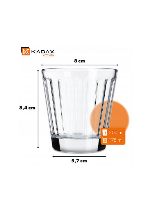 Kadax Ποτήρι Ουίσκι / Νερού από Γυαλί 175ml