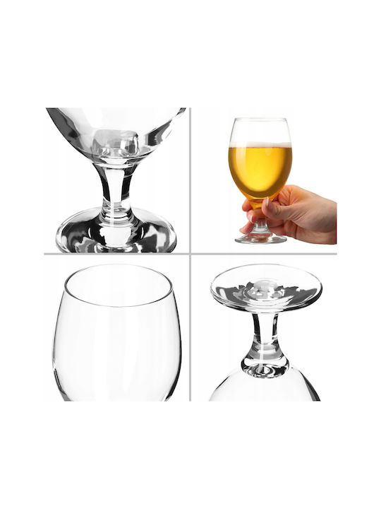 Kadax Ποτήρι Μπύρας / Νερού από Γυαλί Κολωνάτο 400ml