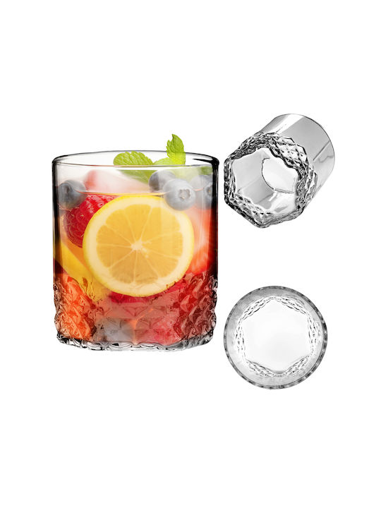 Kadax Gläser-Set Whiskey / Wasser / Cocktail/Trinken aus Glas 330ml 6Stück