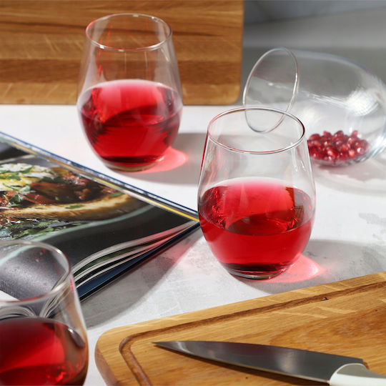 Kadax Gläser-Set Weißwein / Wasser aus Glas 580ml 4Stück