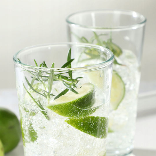 Kadax Set Gläser Wasser aus Glas 340ml 8Stück