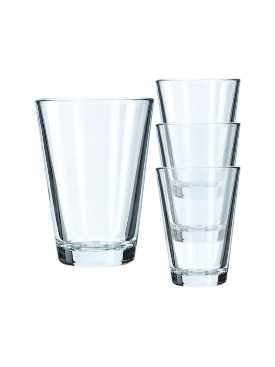 Kadax Set Gläser Wasser aus Glas 170ml 4Stück