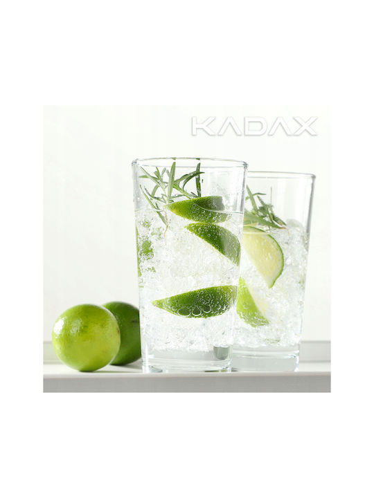 Kadax Set de pahare pentru apa din Sticlă 340ml 8buc